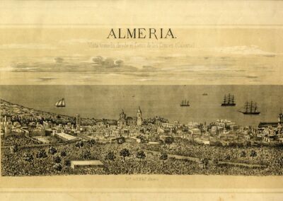 Almería vista desde Cerro de las Cruces Calvario 1876