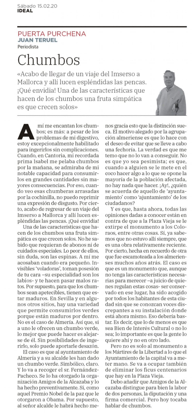 Chumbos por Juan Teruel