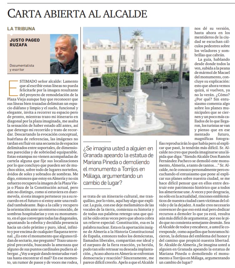 Justo Pageo Carta Alcalde