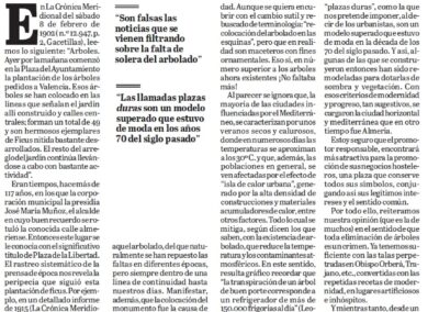 La Plaza Vieja: el arbolado