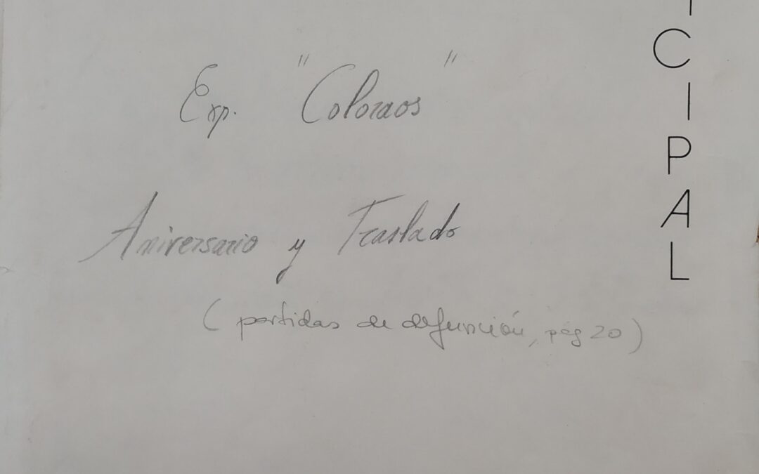 1837: Levantamiento primer cenotafio