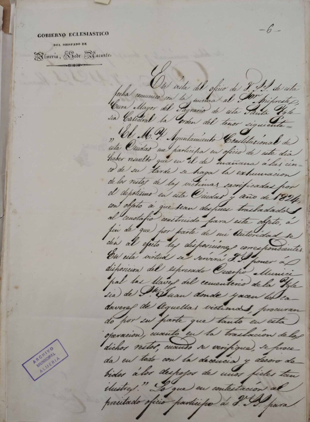 1837: Levantamiento primer cenotafio