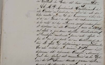 1837: Levantamiento primer cenotafio