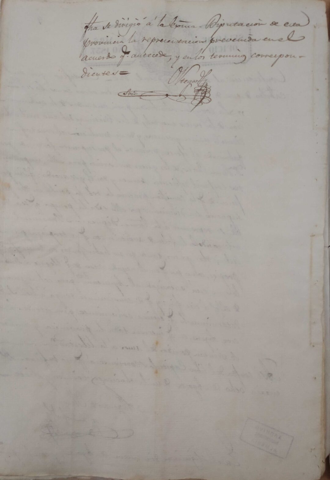 1837: Levantamiento primer cenotafio