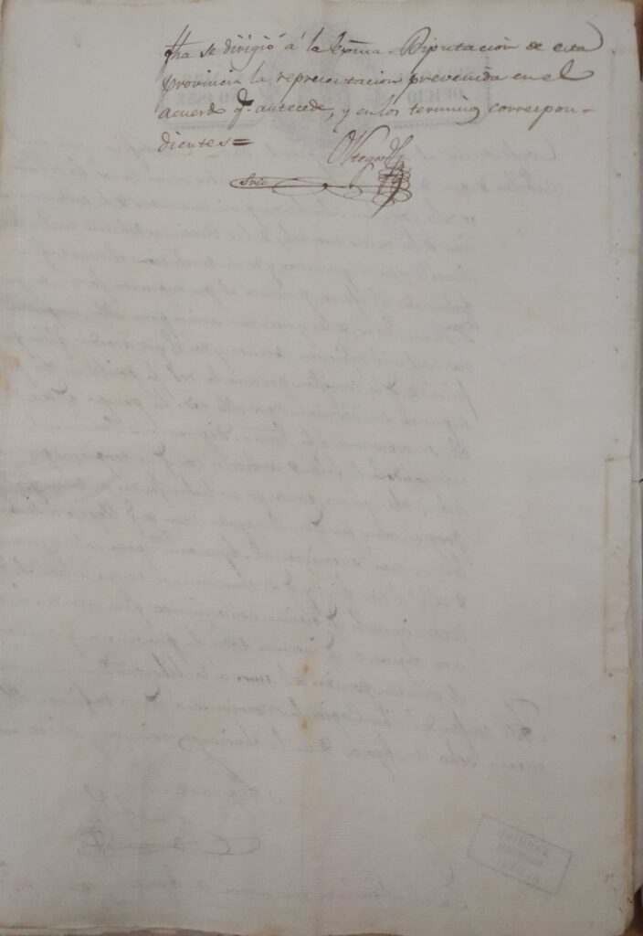 1837: Levantamiento primer cenotafio