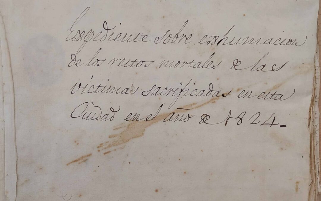 1837: Levantamiento primer cenotafio