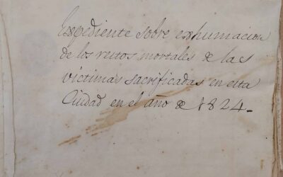 1837: Levantamiento primer cenotafio