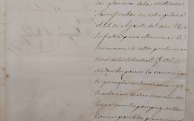 1837: Levantamiento primer cenotafio