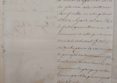 1837: Levantamiento primer cenotafio