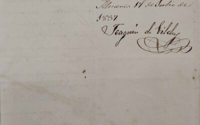 1837: Levantamiento primer cenotafio