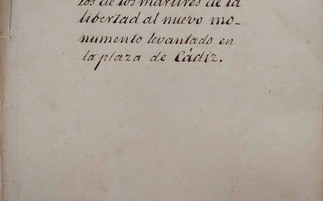 1870: Levantamiento Monumento de los Coloraos en Plaza de Cádiz (Puerta de Purchena)
