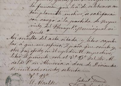 1870: Levantamiento Monumento de los Coloraos en Plaza de Cádiz (Puerta de Purchena)