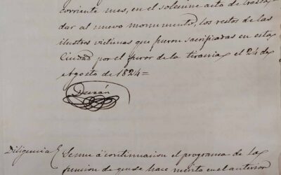 1870: Levantamiento Monumento de los Coloraos en Plaza de Cádiz (Puerta de Purchena)