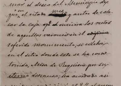 1870: Levantamiento Monumento de los Coloraos en Plaza de Cádiz (Puerta de Purchena)