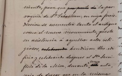 1870: Levantamiento Monumento de los Coloraos en Plaza de Cádiz (Puerta de Purchena)