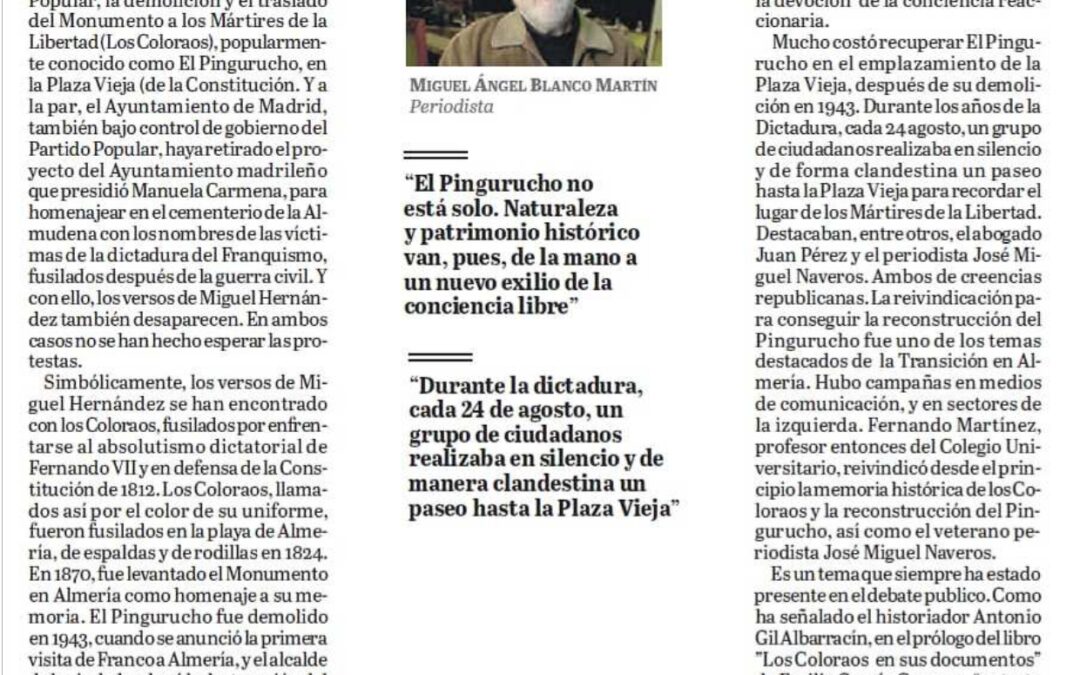 La memoria del pingurucho y Miguel Hernández