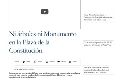 Ni árboles ni Monumento en la Plaza de la Constitución