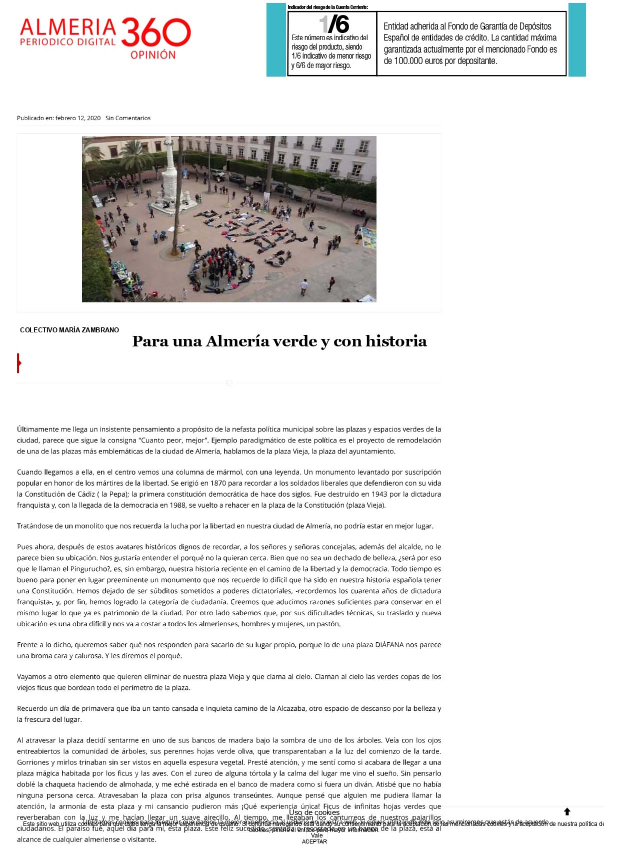 Para una Almería verde y con historia