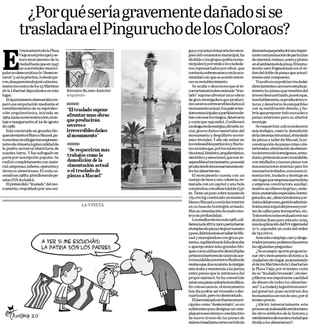 ¿Por qué sería gravemente dañado si se trasladara el Pingurucho de Los coloraos?