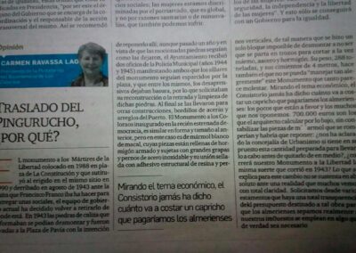 Traslado del pingurucho, ¿por qué?