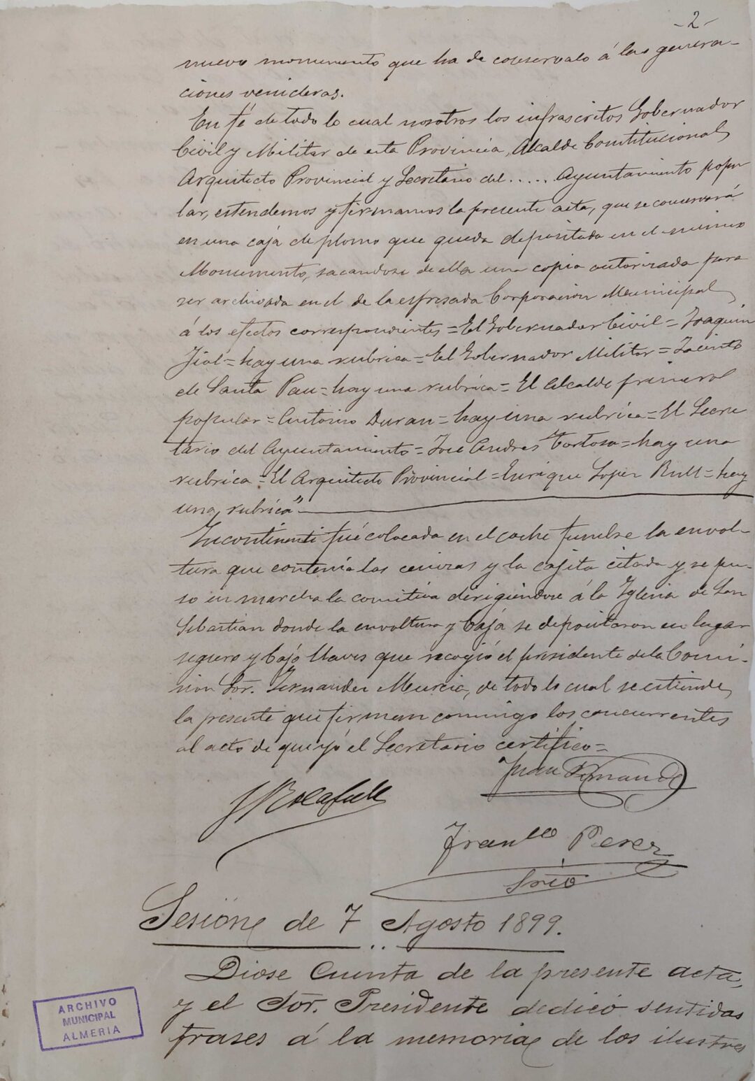 1899: Traslado restos mortales y del monumento a la Plaza de la Constitución (Plaza Vieja)